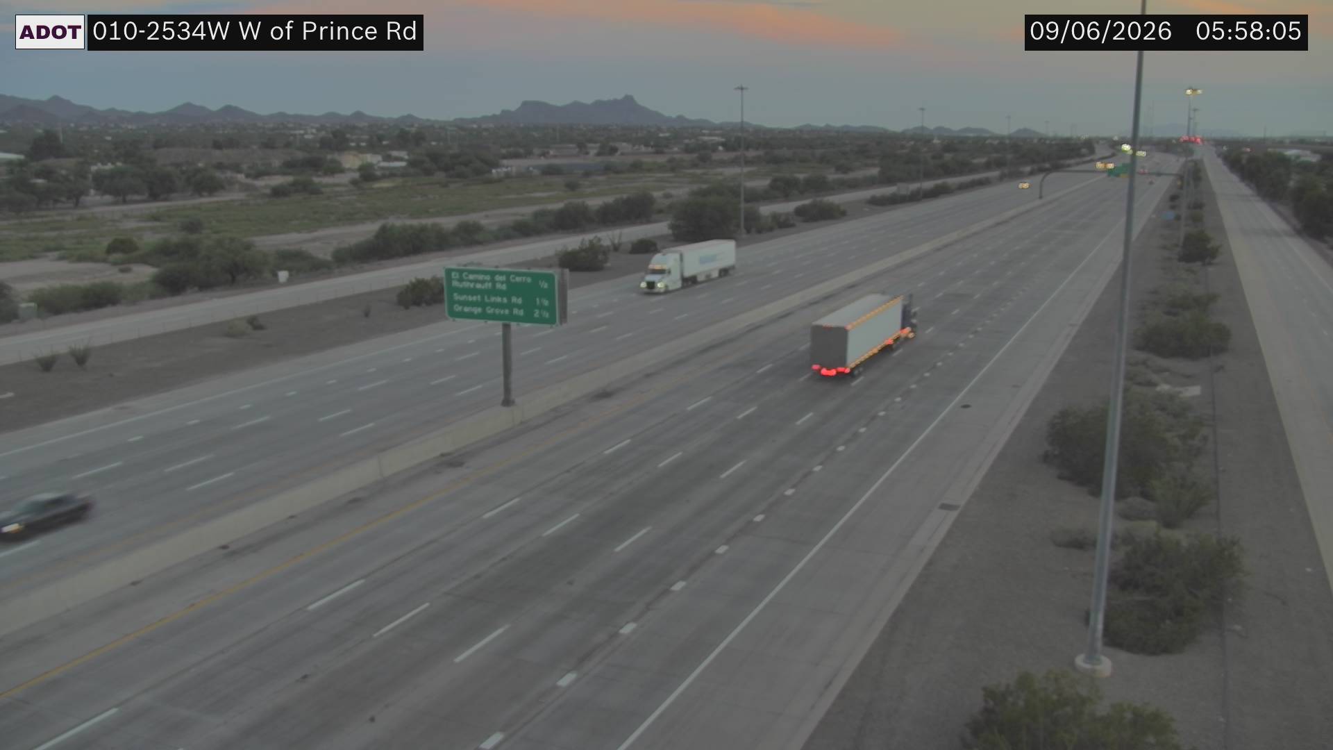 I-10 @W of Prince Rd live camera view