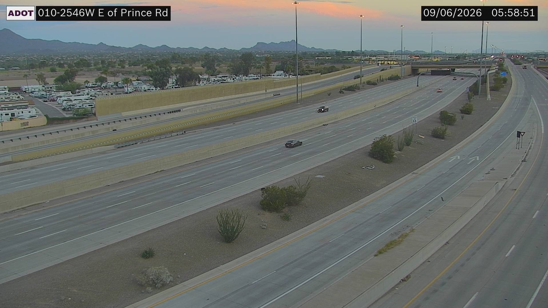 I-10 @E of Prince Rd live camera view