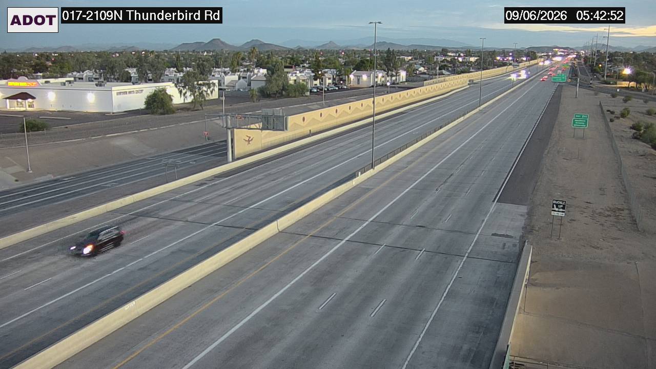 I-17 @Thunderbird Rd live camera view