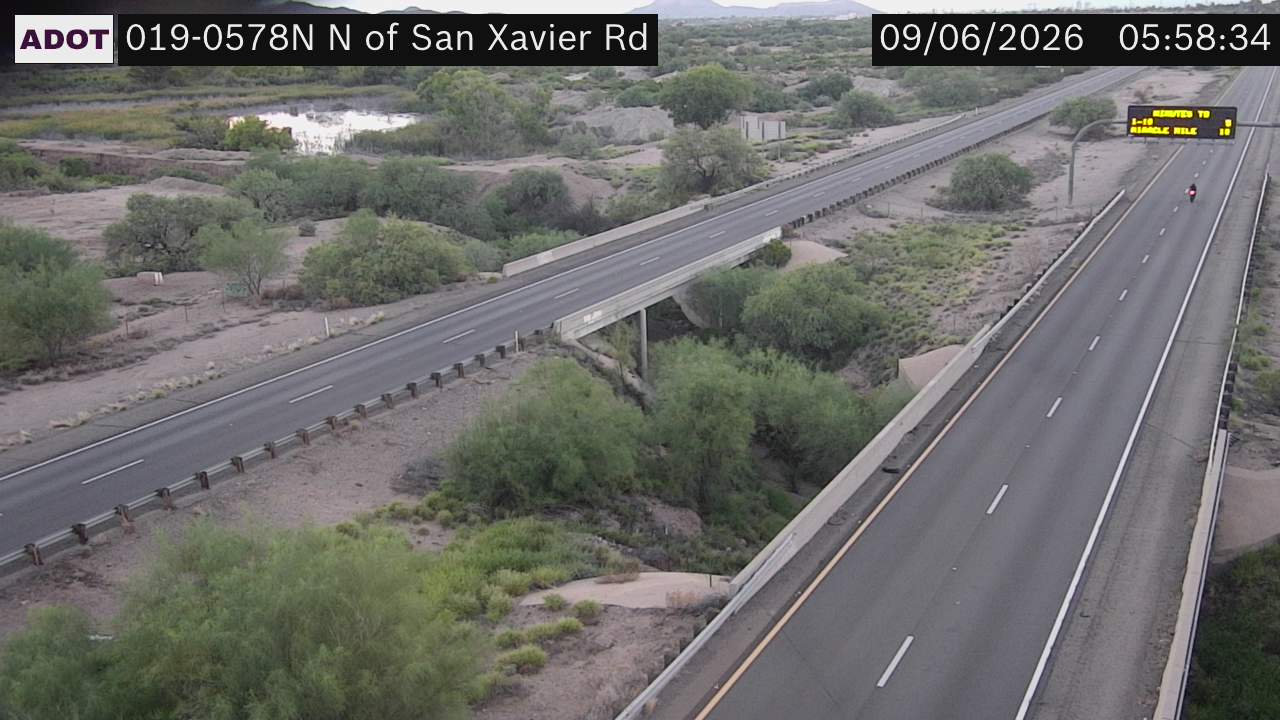 I-19 @N of San Xavier Rd live camera view