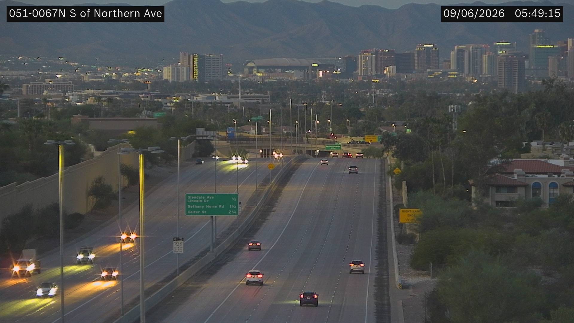 SR-51 @S of Northern Ave live camera view