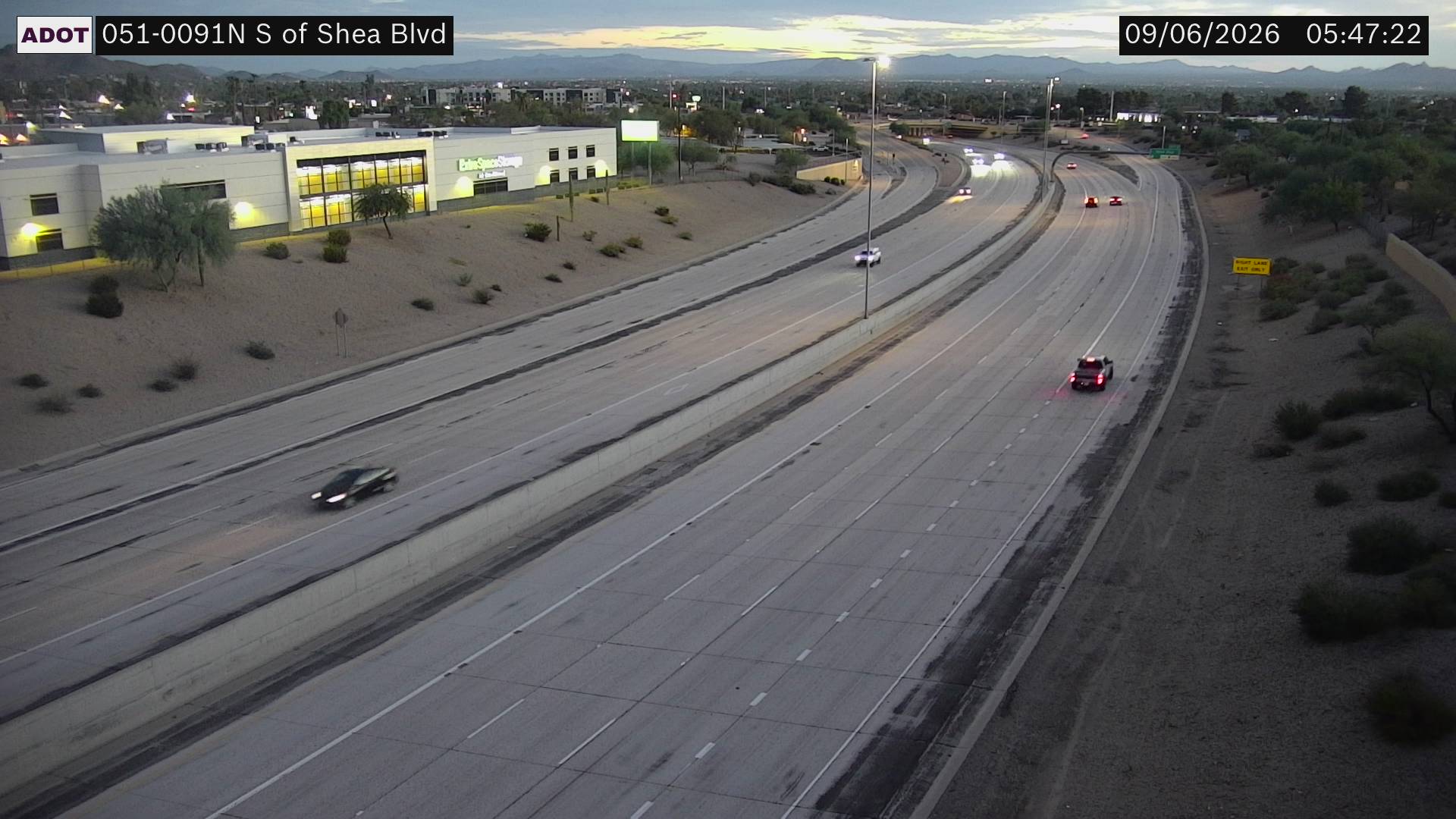 SR-51 @S of Shea Blvd live camera view