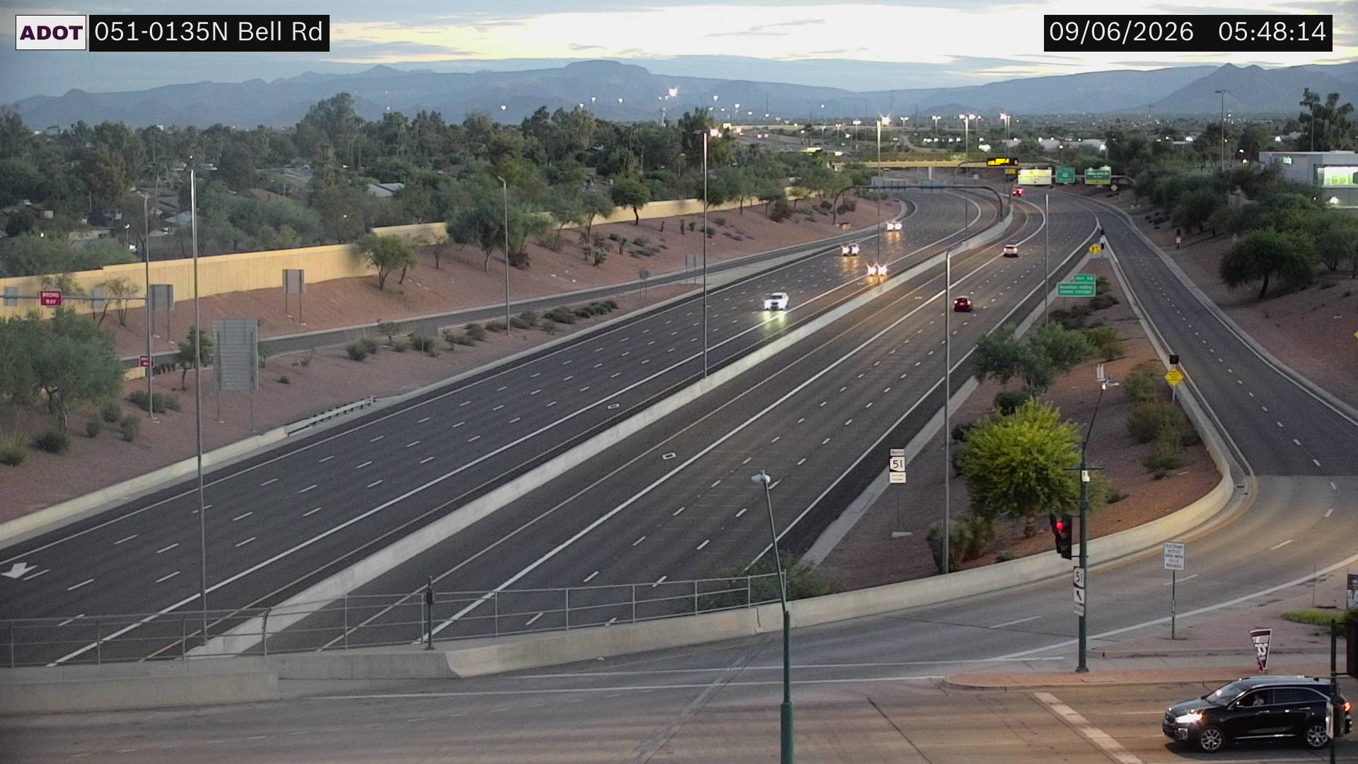 SR-51 @Bell Rd live camera view