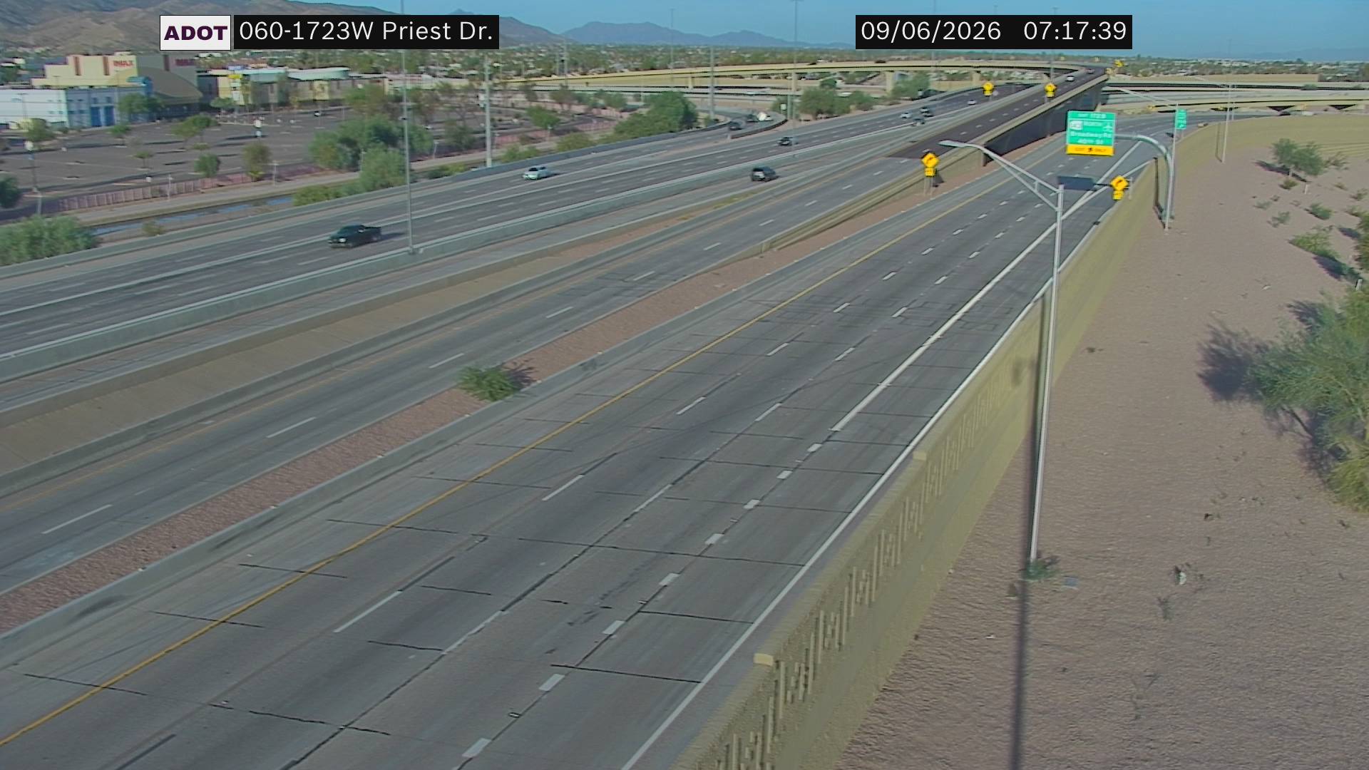 US-60 @Priest Dr live camera view