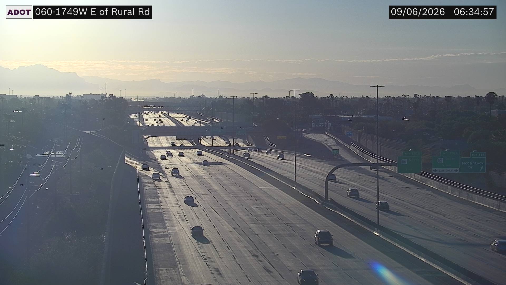US-60 @E of Rural Rd live camera view