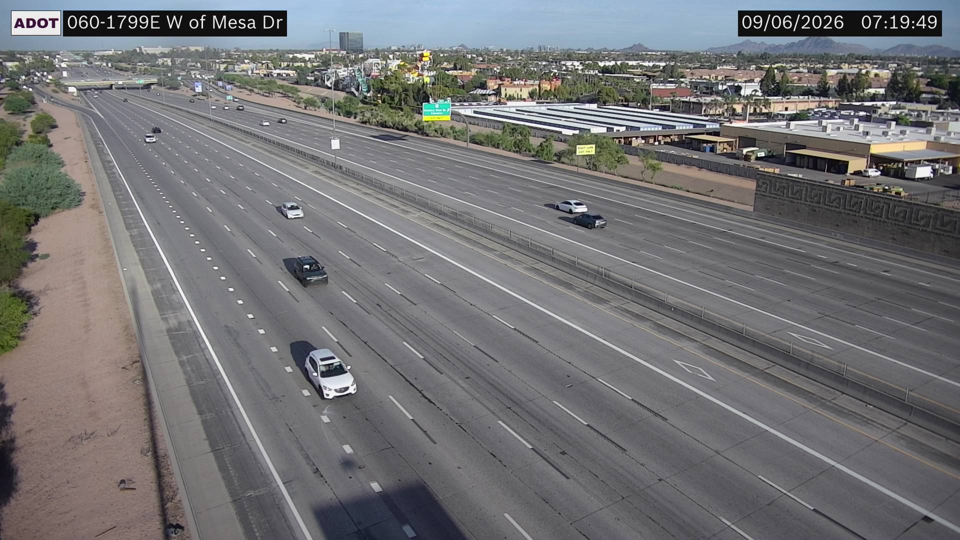 US-60 @W of Mesa Dr live camera view