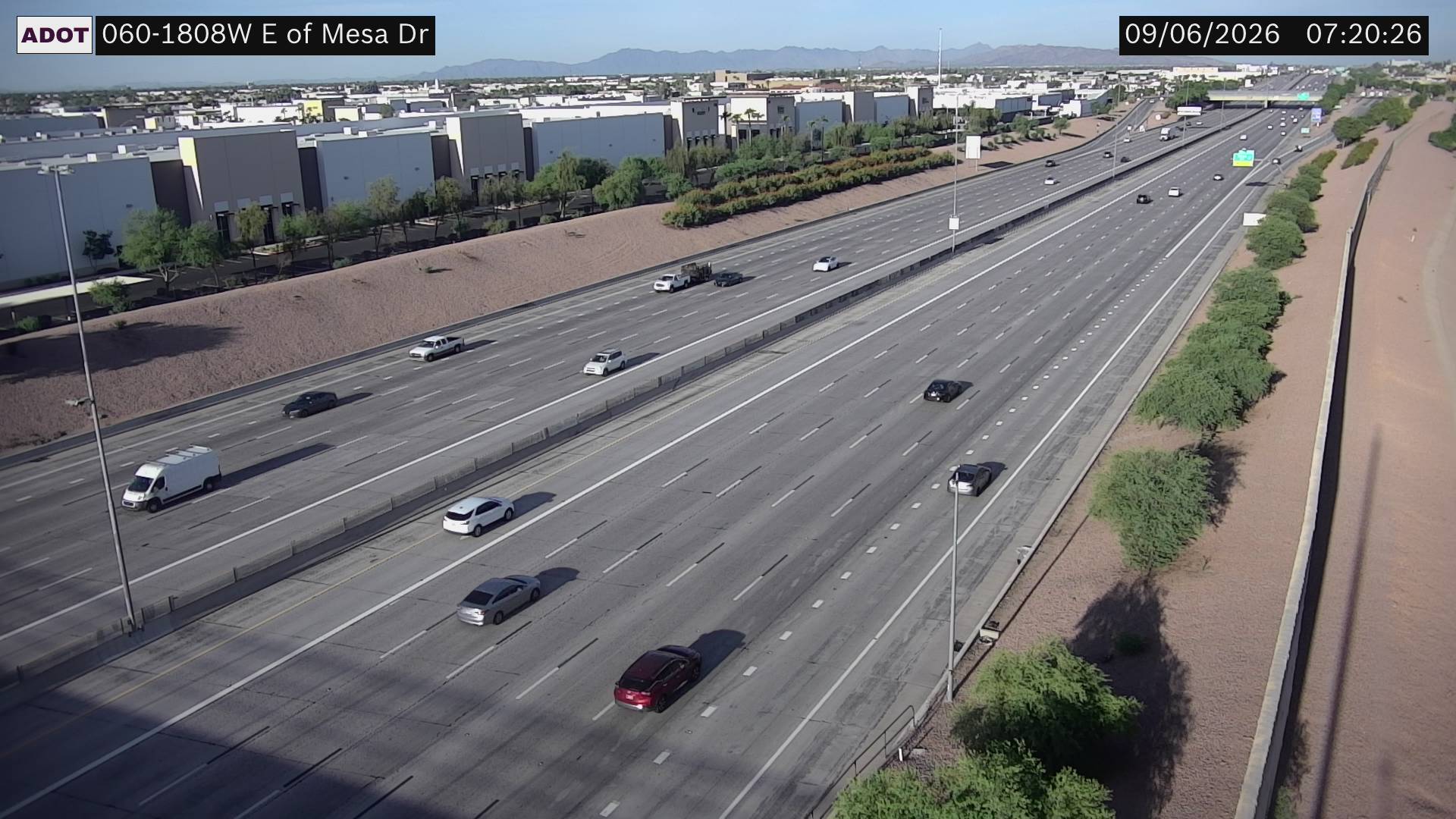 US-60 @E of Mesa Dr live camera view