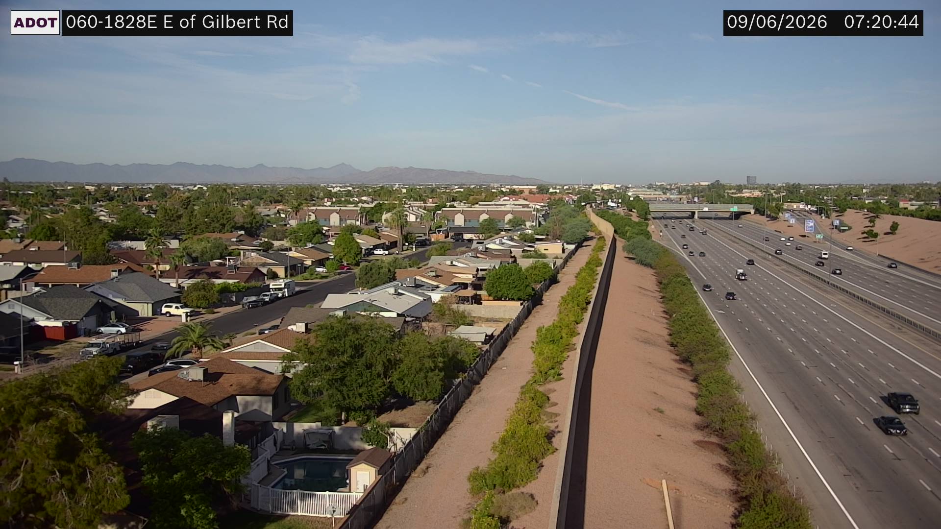 US-60 @E of Gilbert Rd live camera view