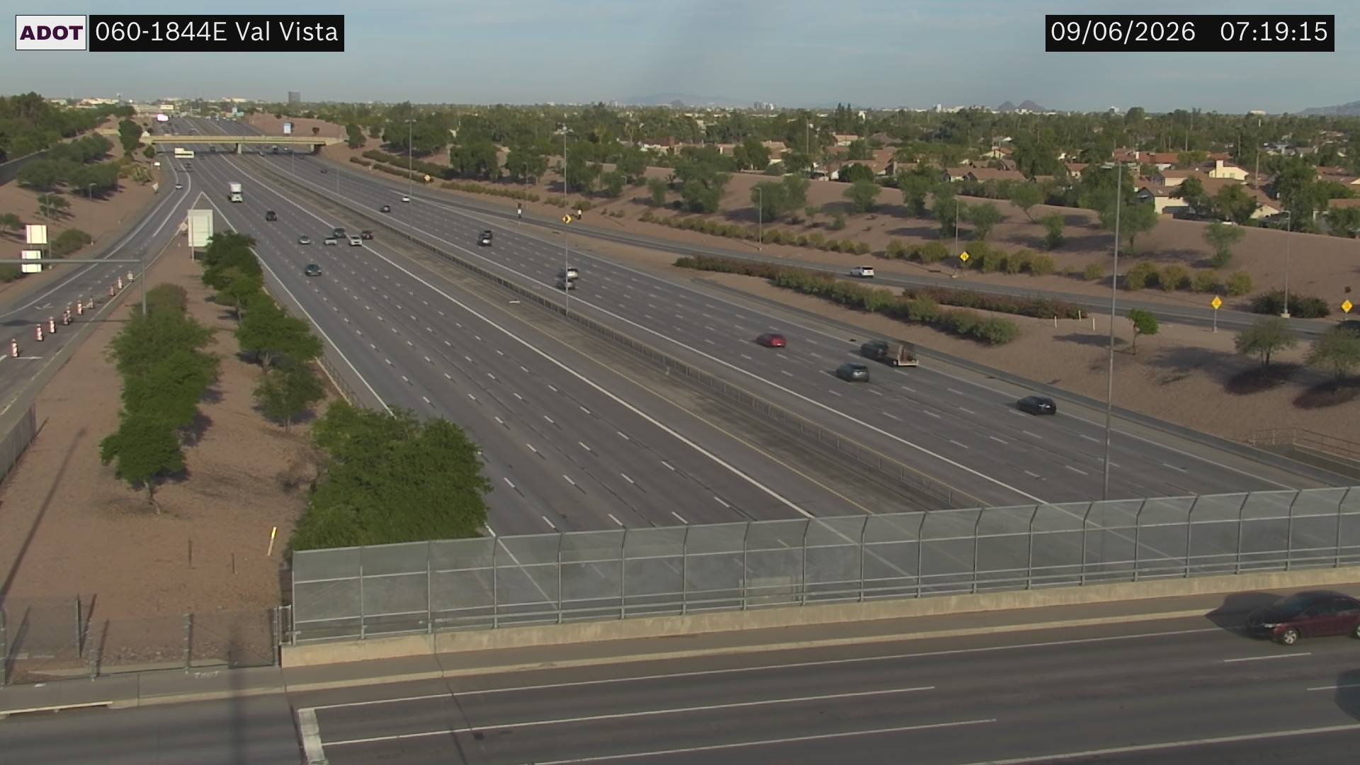US-60 @Val Vista Dr live camera view