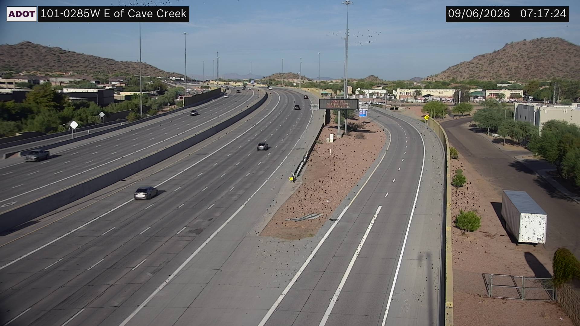 SR-101 @E of Cave Creek Rd live camera view