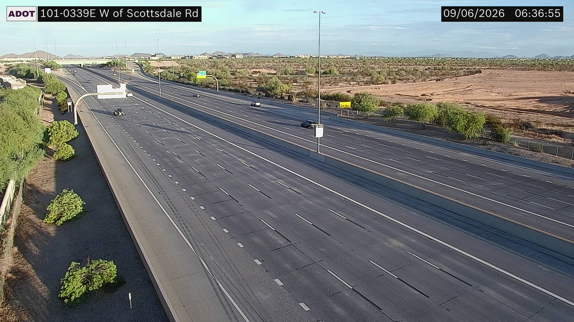 SR-101 @W of Scottsdale Rd live camera view