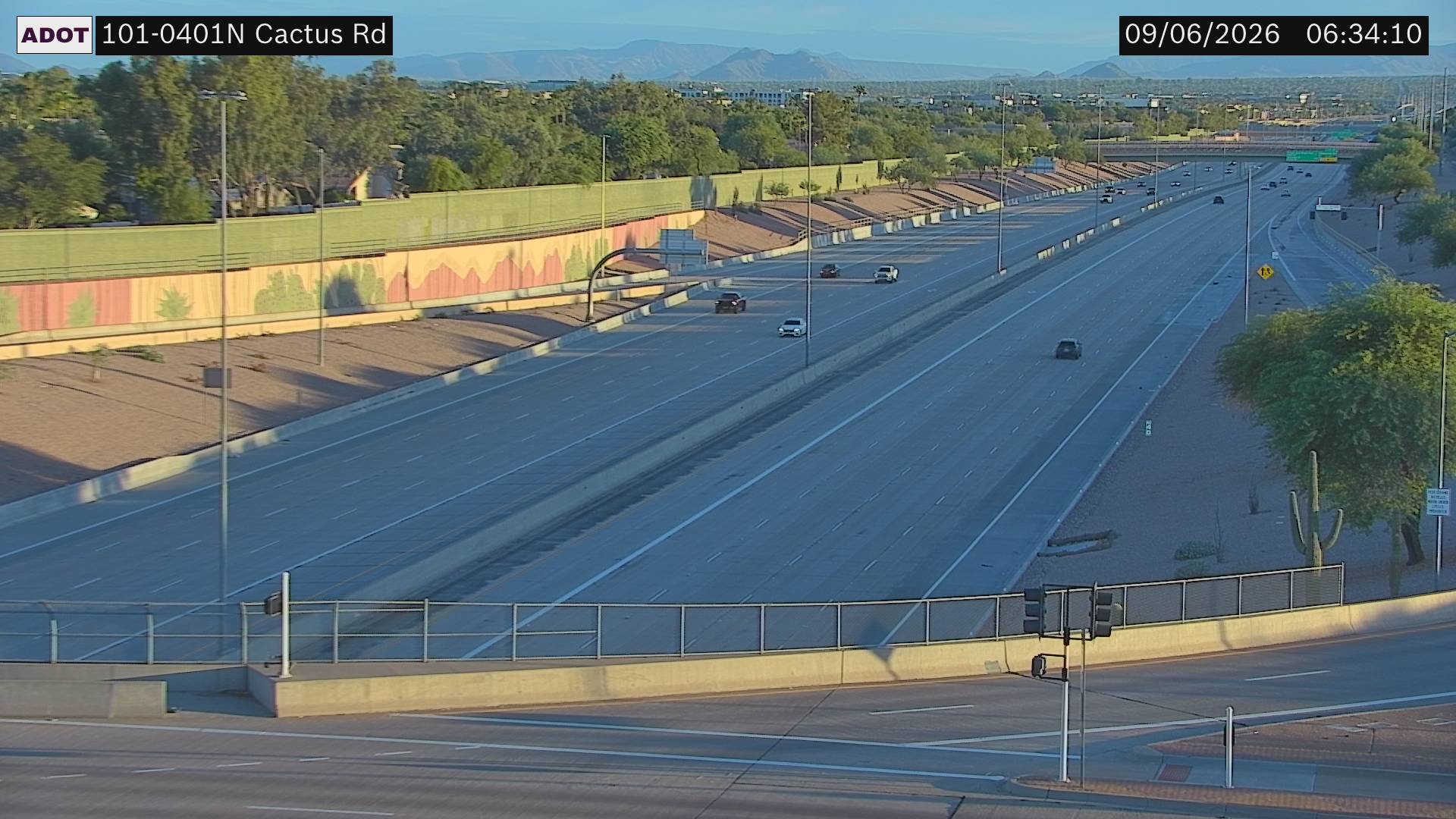 SR-101 @Cactus Rd live camera view
