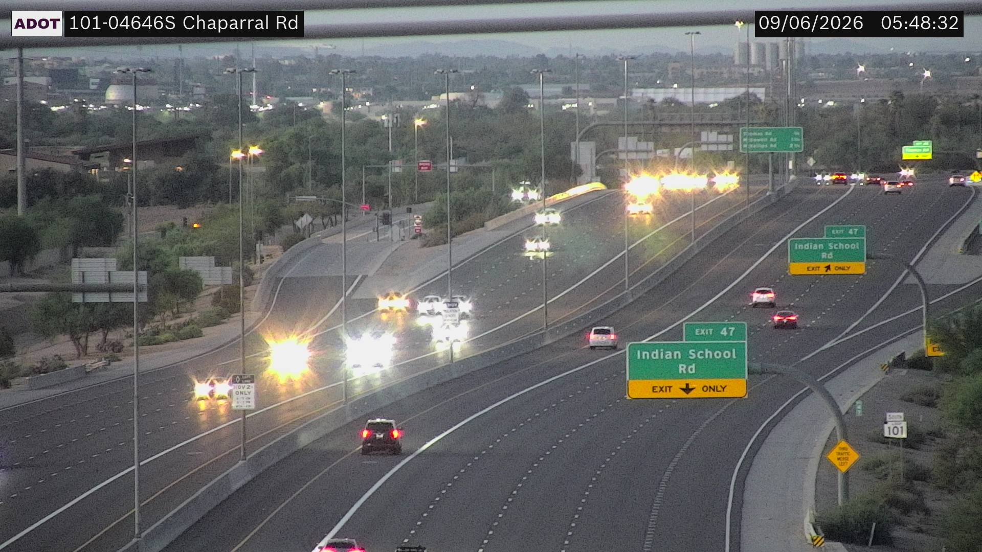 SR-101 @Chaparral Rd live camera view