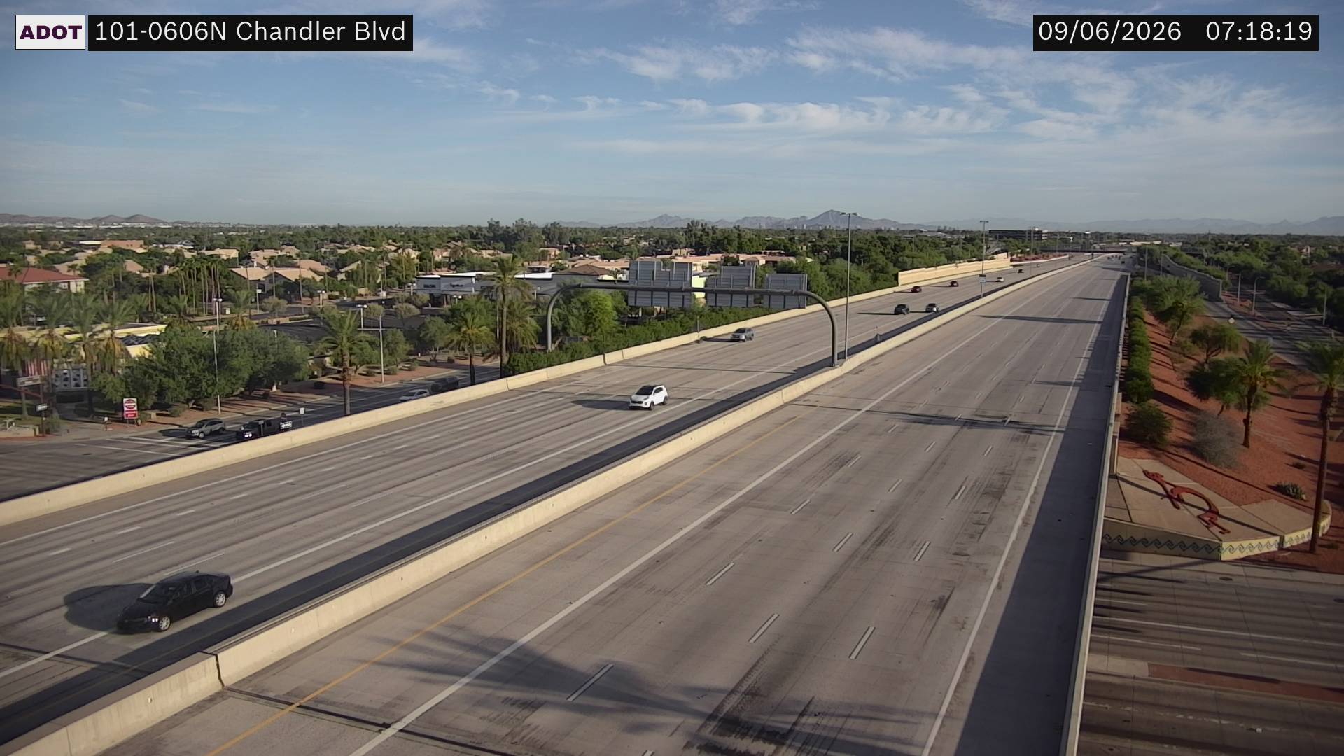 SR-101 @Chandler Blvd live camera view