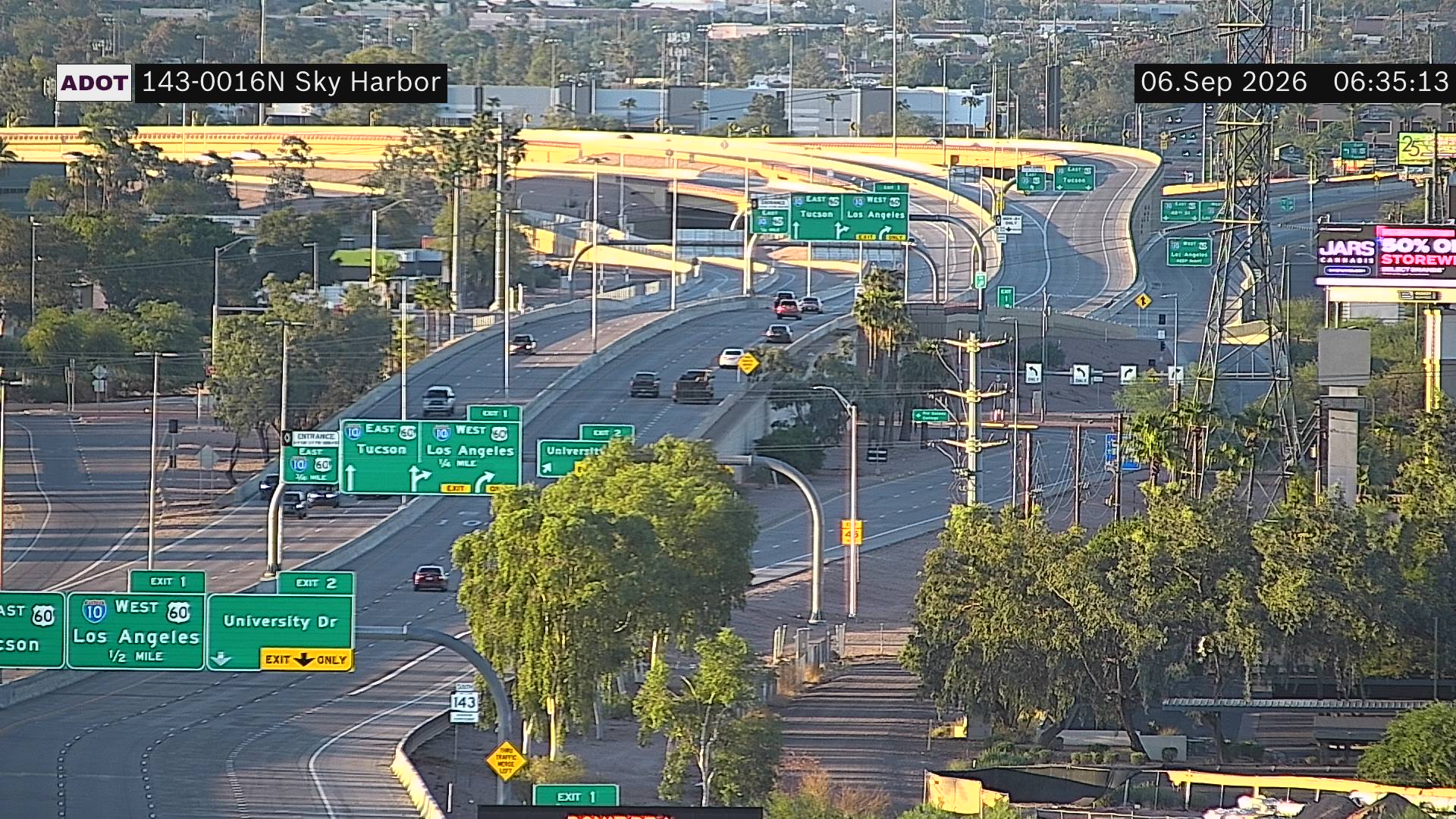SR-143 @Sky Harbor Blvd live camera view