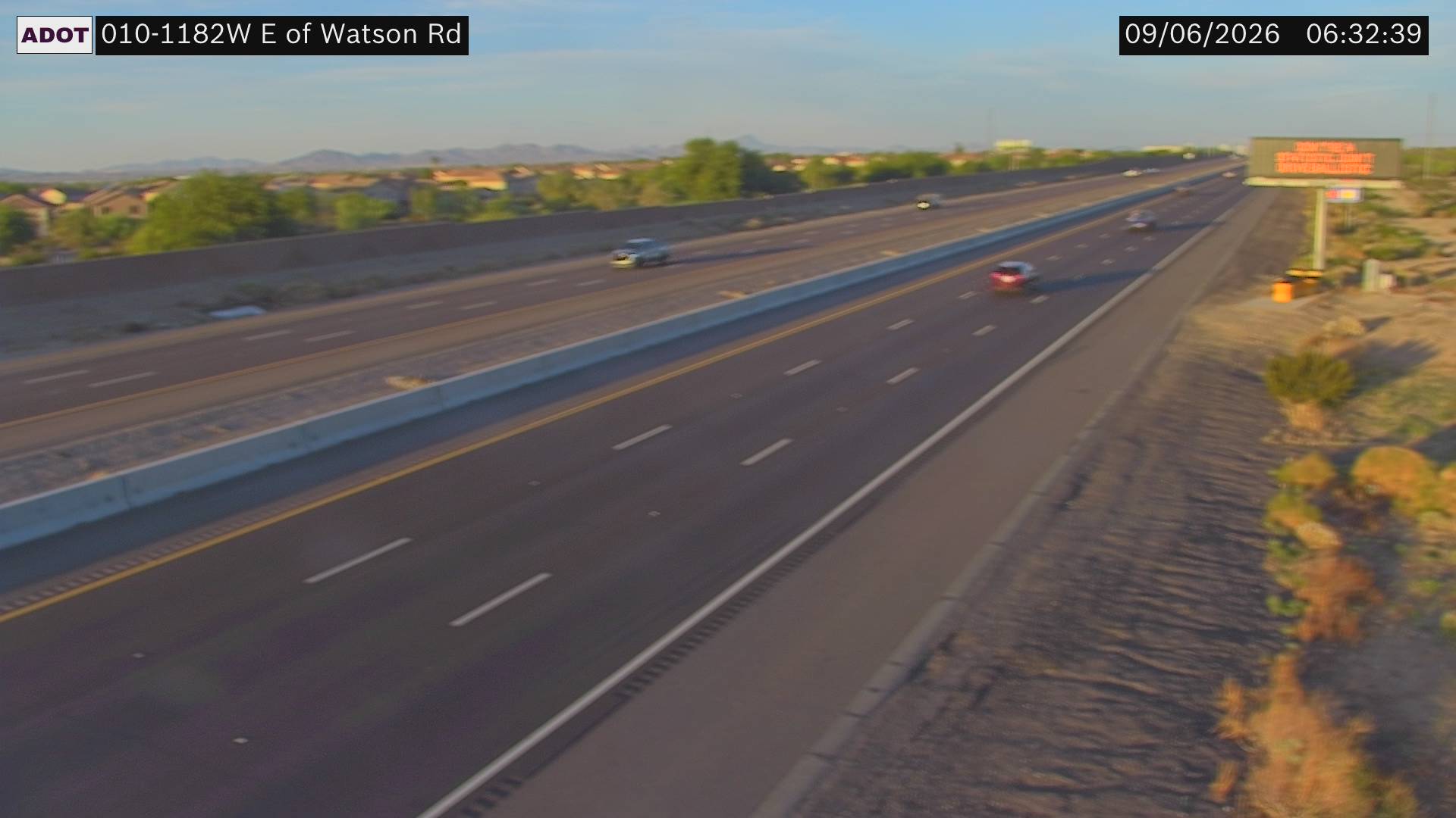 I-10 @E of Watson Rd live camera view