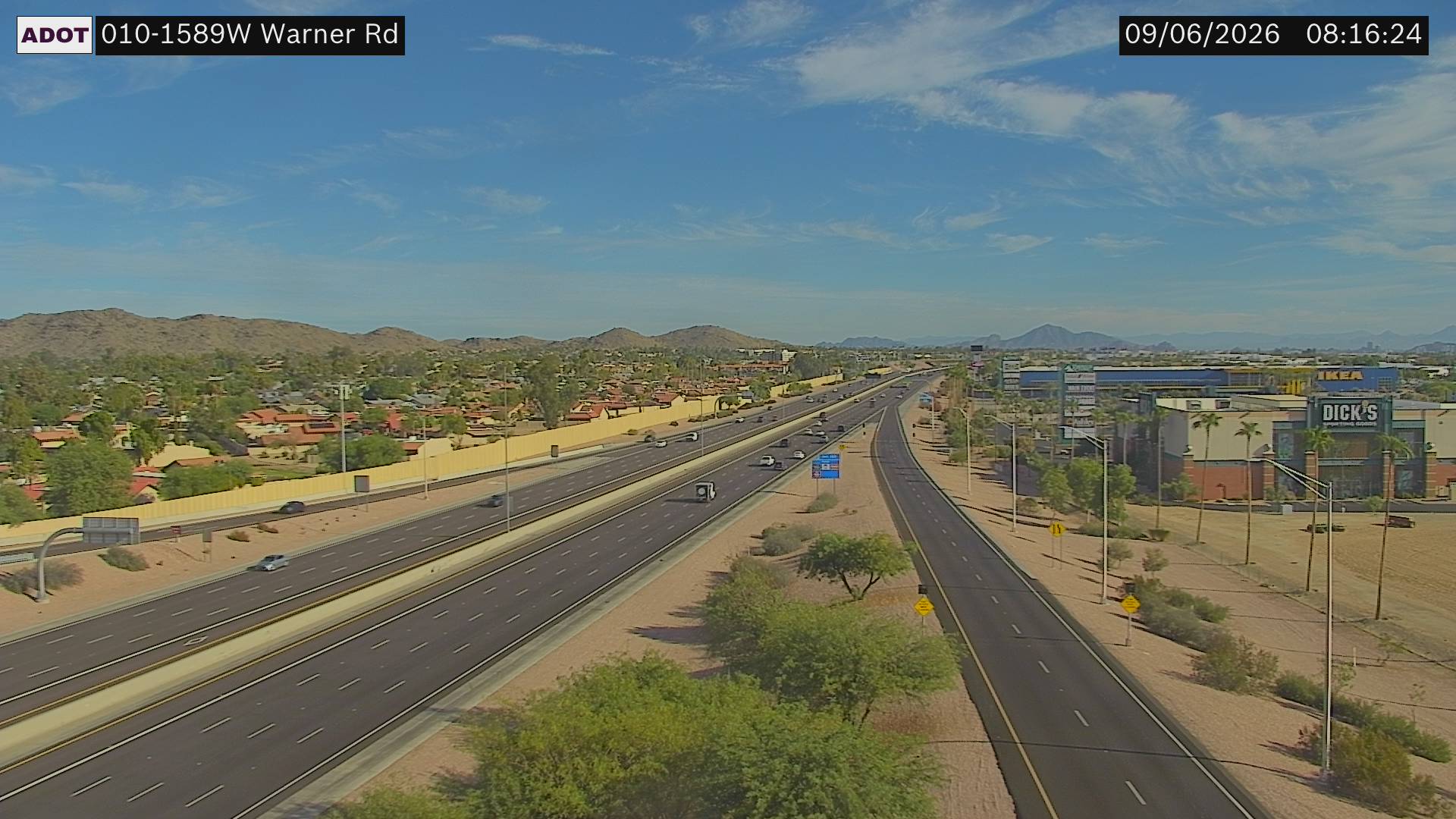 I-10 @Warner Rd live camera view
