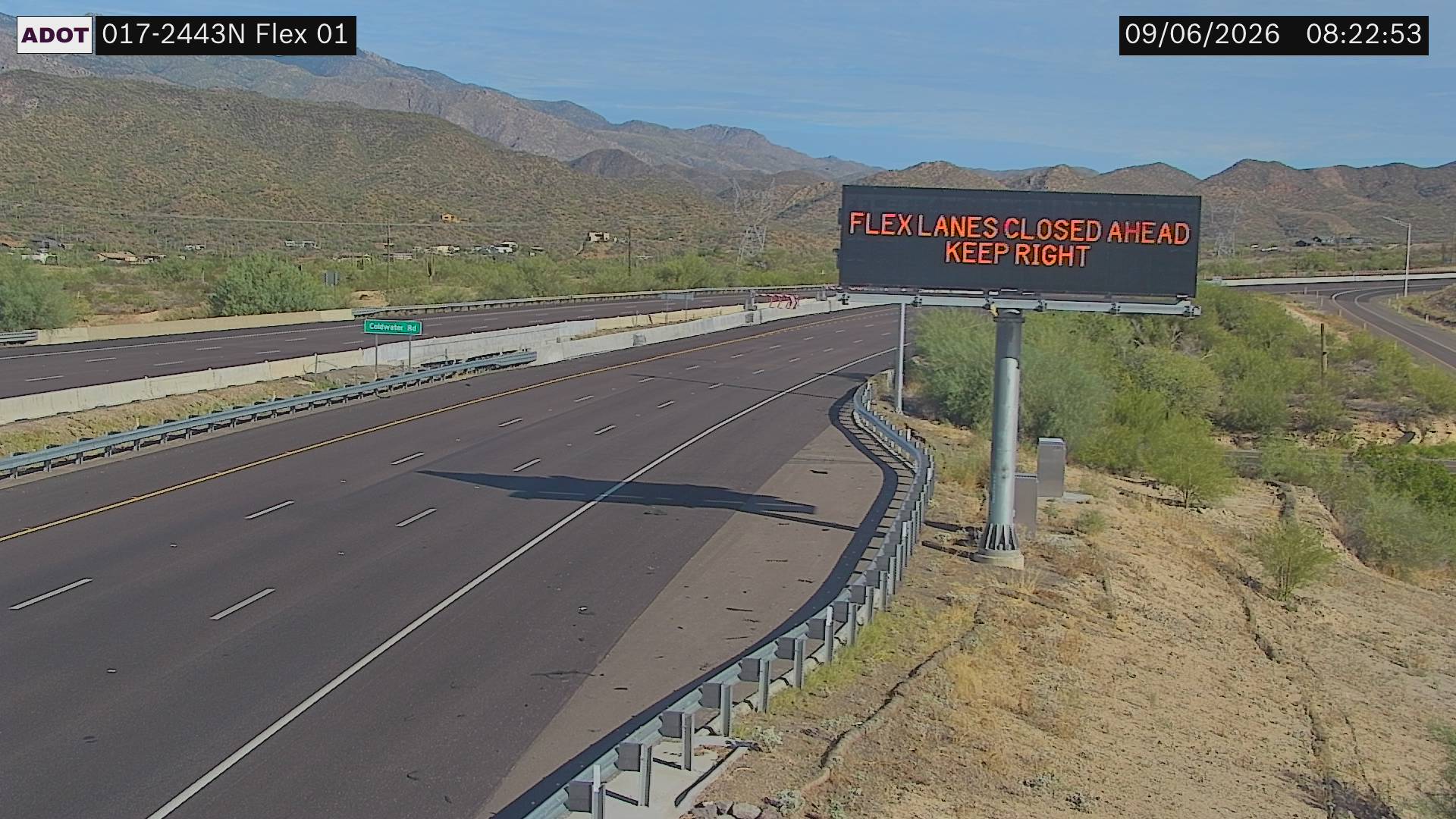 I-17 @Black Canyon City live camera view
