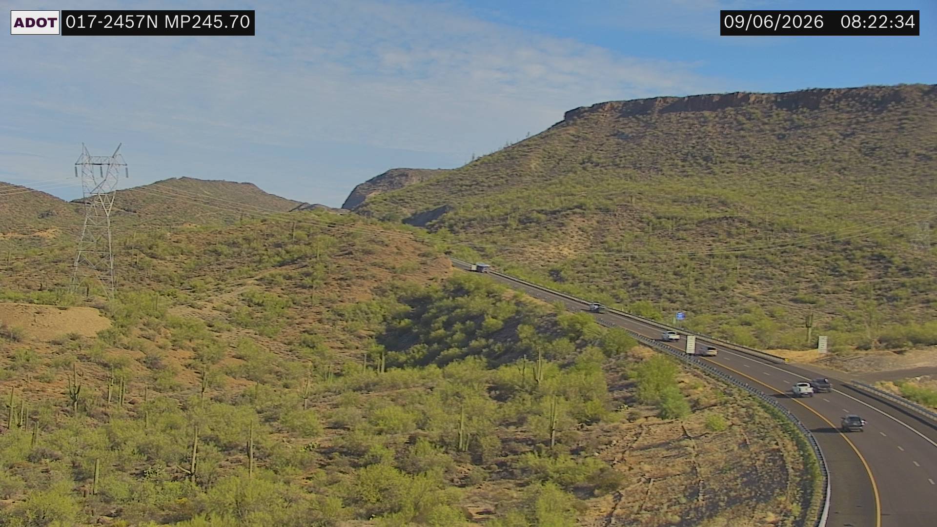 I-17 @Black Canyon City live camera view