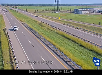 I-39/US 51 at County B live camera view