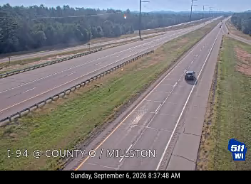 I-94 at County O Millston live camera view
