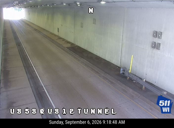 US 53 at US 12 Tunnel live camera view