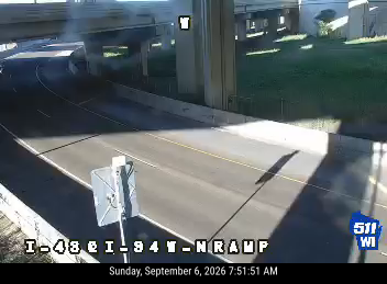 I-43 at I-94 W-N Ramp live camera view