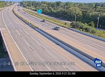 I-41 at County BB live camera view