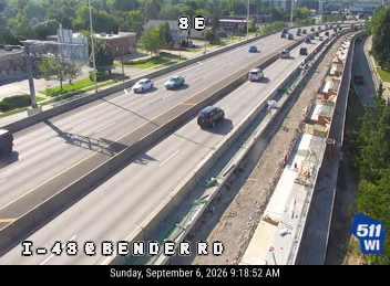 I-43 at Bender Rd live camera view