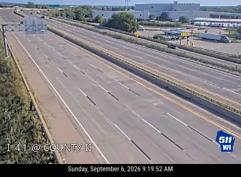 I-41 at County II live camera view