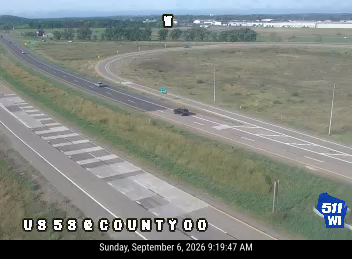 US 53 at County OO live camera view