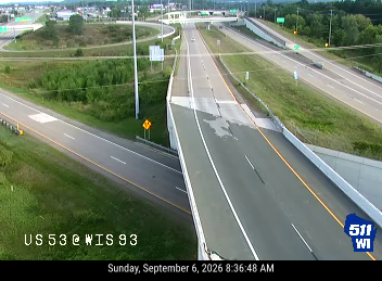 US 53 at WIS 93 live camera view
