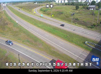 WIS 29 at E of US 53/130th St live camera view
