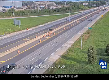 I-41/US 45 at Hampton Ave live camera view