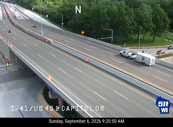 I-41/US 45 at Capitol Dr live camera view