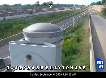 I-41/94 at Layton Ave SB live camera view