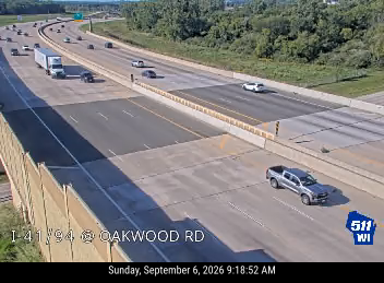 I-41/94 at Oakwood Rd live camera view