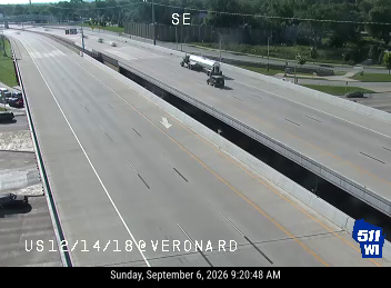 US 12/18 at Verona Rd live camera view