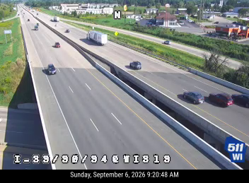 I-39/90/94 at WIS 19 live camera view