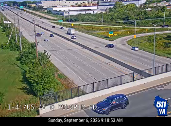 I-41/US 45 at Pilgrim Rd live camera view