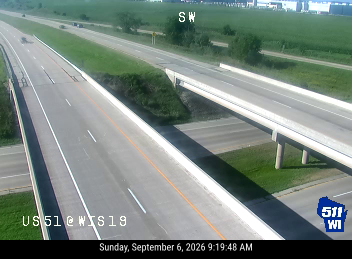 US 51 at WIS 19 live camera view