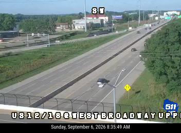 US 12/18 at West Broadway Upper live camera view
