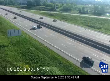 US 151 at County C live camera view