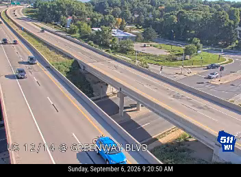 US 12/14 at Greenway Blvd live camera view