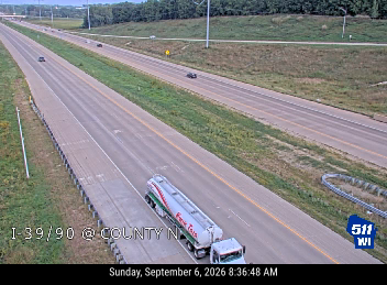 I-39/90 at County N live camera view