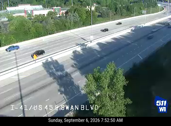 I-41/US 45 at Swan Blvd live camera view