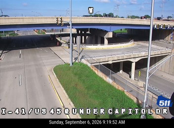 I-41/US 45 at Under Capitol Dr live camera view