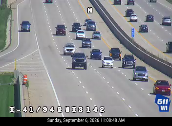 I-41/94 at WIS 142 live camera view