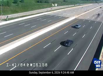 I-41/94 at WIS 158 live camera view