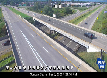 I-90 at US 53/WIS 157 live camera view